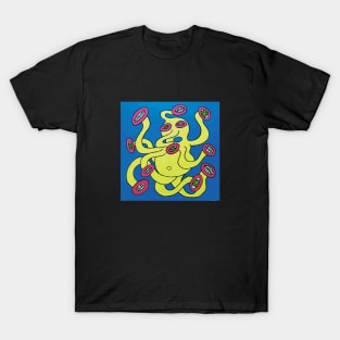 NEON AVATAR BIOMORPHIC FIGURINE ILLUSTRATION T-Shirt